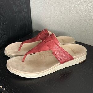 Dansko Cece Red Burnished Calf Women’s Sandals size 41= 10.5 us